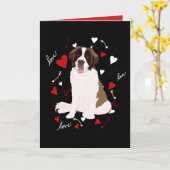 Saint Bernard-Valentijnsdag Kaart (Gele Bloem)