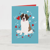 Saint Bernard-Valentijnsdag Kaart (Voorkant)