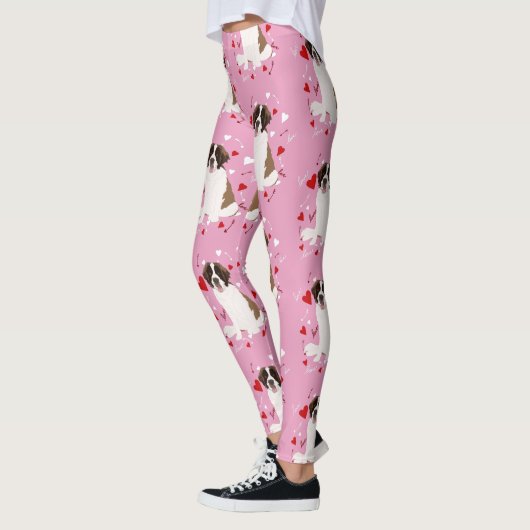 Saint Bernard-Valentijnsdag Leggings (Links)