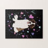 Saint Bernard-Valentijnsdag Legpuzzel (Horizontaal)