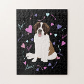 Saint Bernard-Valentijnsdag Legpuzzel (Verticaal)