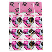 Saint Bernard-Valentijnsdag Medium Cadeauzakje (Achterkant)