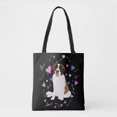 Saint Bernard-Valentijnsdag Tote Bag (Voorkant)