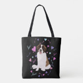 Saint Bernard-Valentijnsdag Tote Bag (Achterkant)
