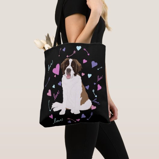 Saint Bernard-Valentijnsdag Tote Bag (Dichtbij)