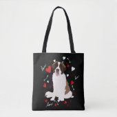 Saint Bernard-Valentijnsdag Tote Bag (Voorkant)