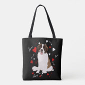 Saint Bernard-Valentijnsdag Tote Bag (Achterkant)