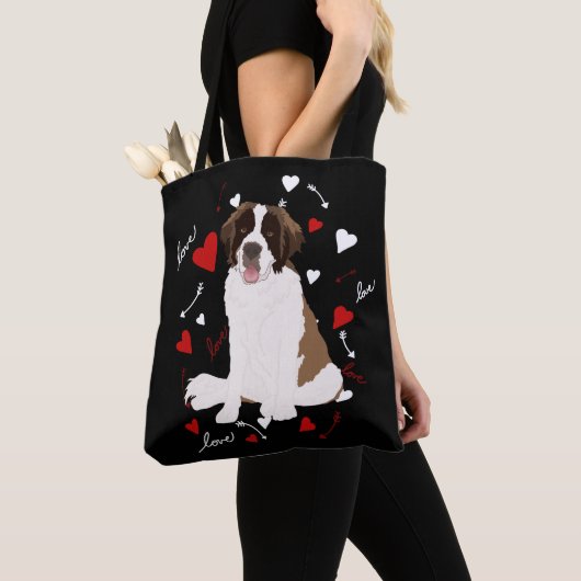 Saint Bernard-Valentijnsdag Tote Bag (Dichtbij)