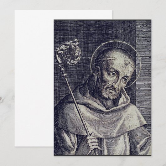 Saint Bernard van Clairvaux Kaart (Voorkant / Achterkant)