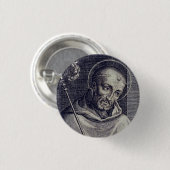 Saint Bernard van Clairvaux Ronde Button 3,2 Cm (Voorkant /achterkant)