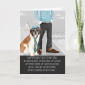 Saint Bernard van de Dog-Vaderdag Kaart (Voorkant)