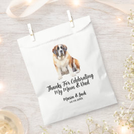 Saint Bernard Volledige Kleur Huwelijksfeest voor Bedankzakje