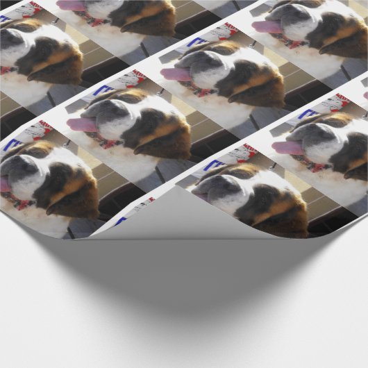 Saint Bernard Wrapping Paper Cadeaupapier (Hoek)