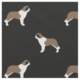Saint Bernards Hondenras Patterned Stof