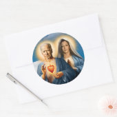 Saint Biden Harris gebedskaars Ronde Sticker (Envelop)