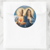 Saint Biden Harris gebedskaars Ronde Sticker (Tas)