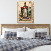 Saint Blaise. Verkleurde lithograaf v Canvas Afdruk (Insitu (Slaapkamer))