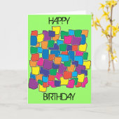 Saint Blocks - Verjaardag Kaart (Gele Bloem)