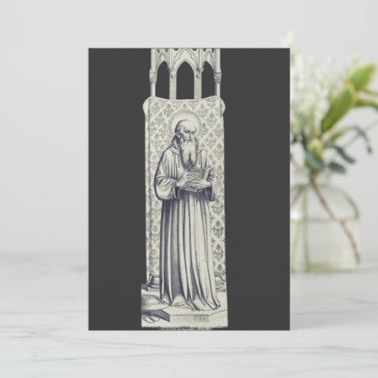 Saint Bonaventure Seraphic Doctor Kaart (Staand voorkant)