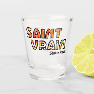 Saint Brain Park Colorado Herfstkleuren Topografie Shot Glas