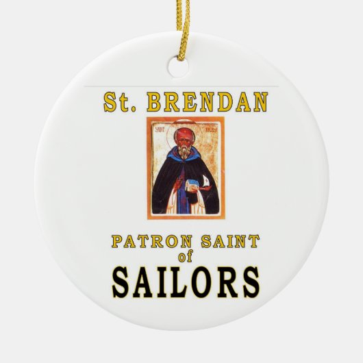 SAINT BRENDON KERAMISCH ORNAMENT (Voorkant)