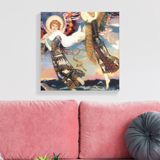 "Saint Bride" Angel Art van John Duncan Canvas Afdruk (Insitu (Woonkamer))
