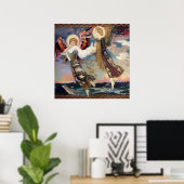 "Saint Bride" Angel Art van John Duncan Poster (Thuiskantoor)
