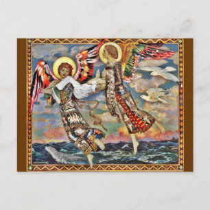 Saint Bride Carried door Angels Briefkaart