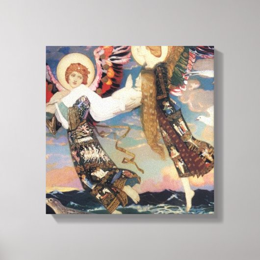 “Saint Bride” engel kunst van John Duncan Canvas Afdruk (Voorkant)