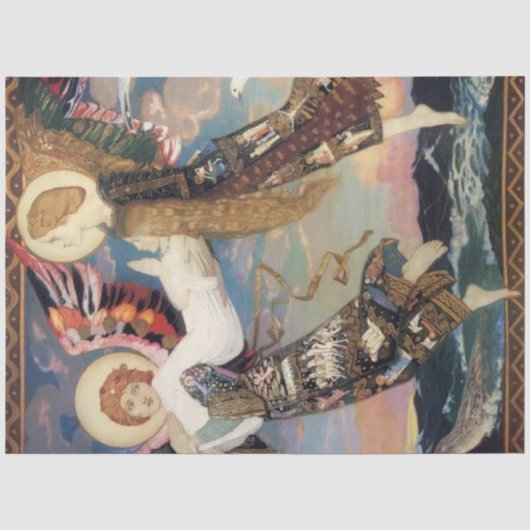 “Saint Bride” engel kunst van John Duncan Tissuepapier (Voorkant)