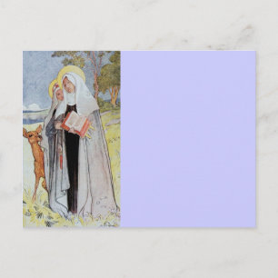 Saint Bridget en Deer Briefkaart