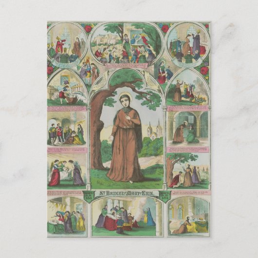 Saint Brigid of Ireland Briefkaart (Voorkant)