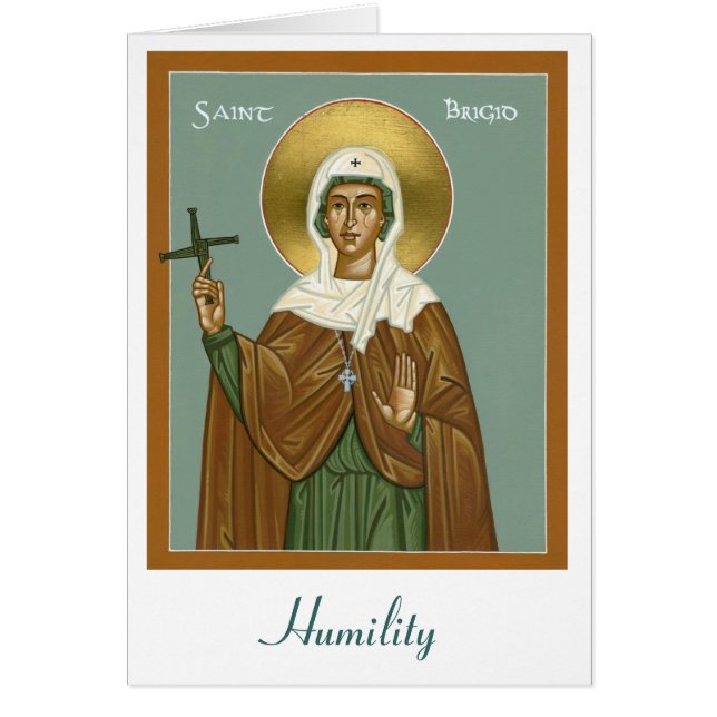 Saint brigid of Ireland - Greeeting Card (Voorkant)