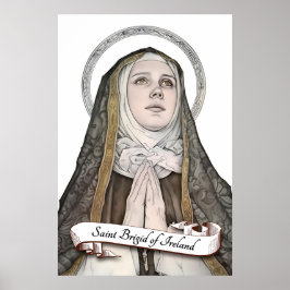 Saint Brigid of Ireland Poster