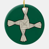 Saint Brigid's cross Keramisch Ornament (Achterkant)