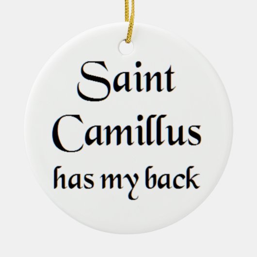 saint camillus koffiemok keramisch ornament (Voorkant)