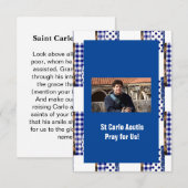 Saint Carlo Acutis Bedankkaart (Voorkant / Achterkant)