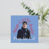 Saint Carlo Acutis Kaart (Staand voorkant)