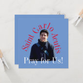 Saint Carlo Acutis Kaart (Voorkant / Achterkant in situ)