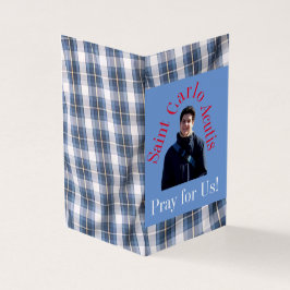 Saint Carlo Acutis Prayer Card Kaart