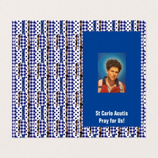 Saint Carlo Acutis Prayer Card  Kaart (Buitenkant ongevouwen)