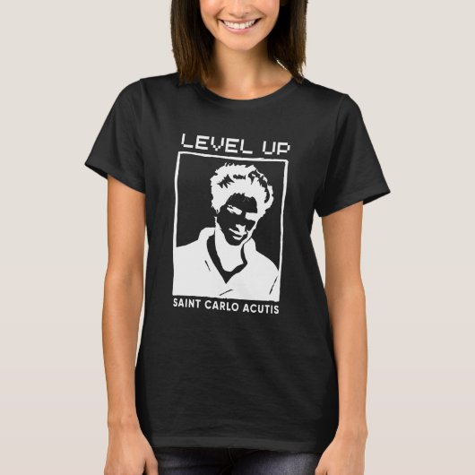 Saint Carlo Acutis T-shirt Modern Saint (Voorkant)