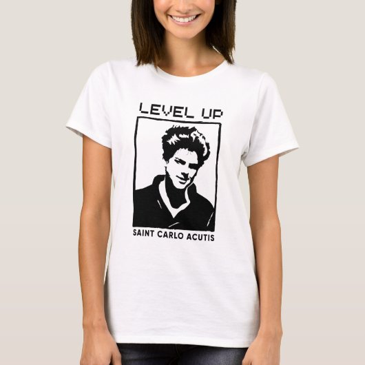 Saint Carlo Acutis T-shirt Modern Saint (Voorkant)