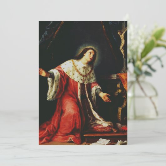 Saint Casimir Jagiellon Bedankkaart (Staand voorkant)