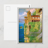 Saint Caterina Del Sasso, klooster, Italië Briefkaart (Voorkant / Achterkant)