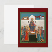 Saint Catherine Confounds de filosofen Briefkaart (Voorkant / Achterkant)