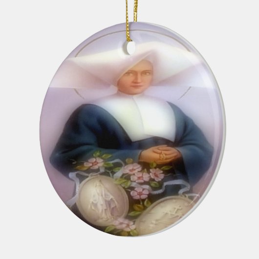 Saint Catherine Laboure Keramisch Ornament (Links)