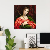 Saint Catherine - Lorenzo Lotto Fine Art Poster (Thuiskantoor)