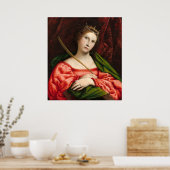 Saint Catherine - Lorenzo Lotto Fine Art Poster (Keuken)