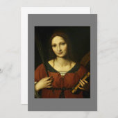 Saint Catherine of Alexandria (Bernardino Luini) Kaart (Voorkant / Achterkant)